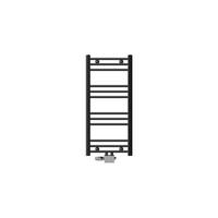 BADHEIZKÖRPER Sahara 400x800 mm Anthrazit gerade mit Ventil Universal - Anthrazit, Metall (40/80/3cm) - LuxeBath