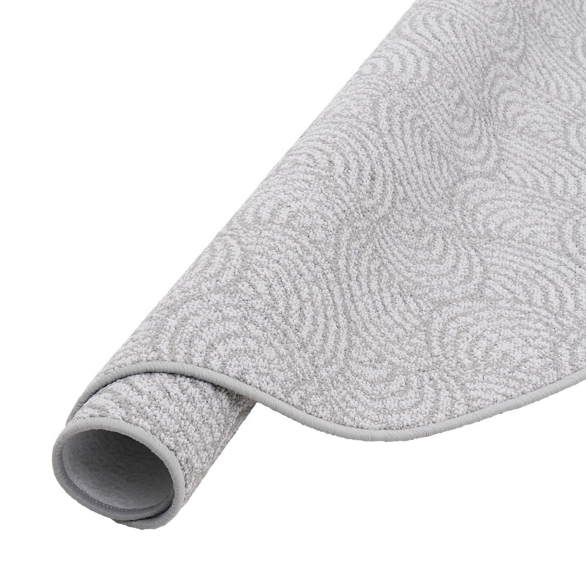 FEINSCHLINGE DESIGNER TEPPICH RUND CIRCLE - Grau, Textil (100/100cm) - Snapstyle