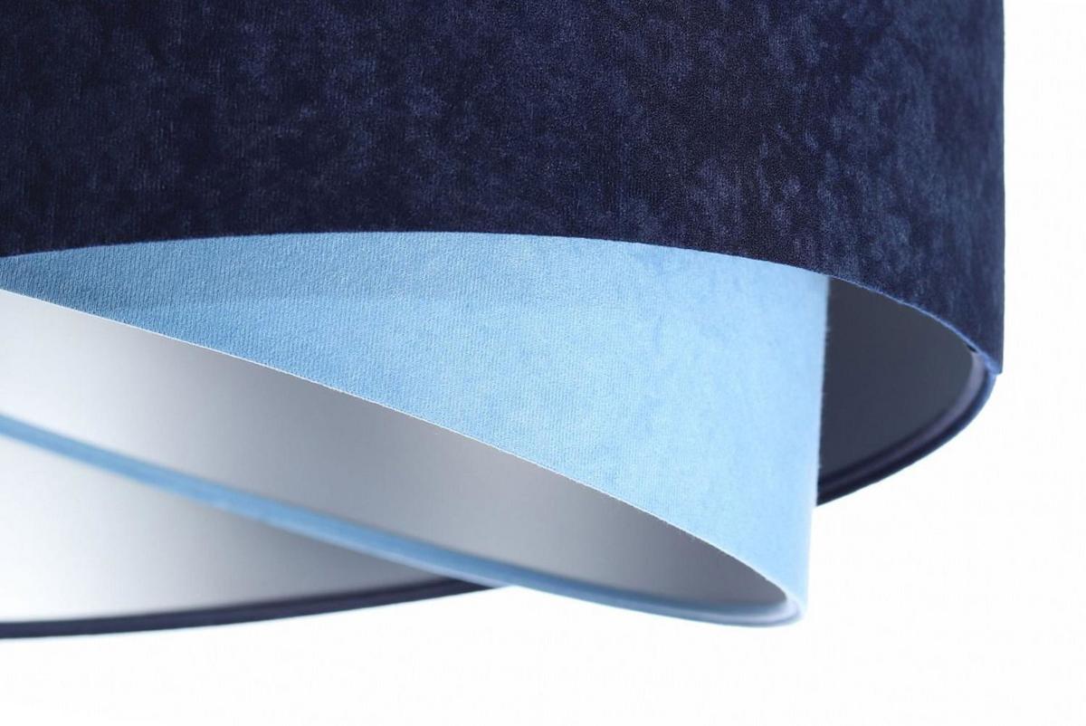 HÄNGELEUCHTE Blau 50/23 cm - Silberfarben, Kunststoff (50/1/23cm) - ONZENO