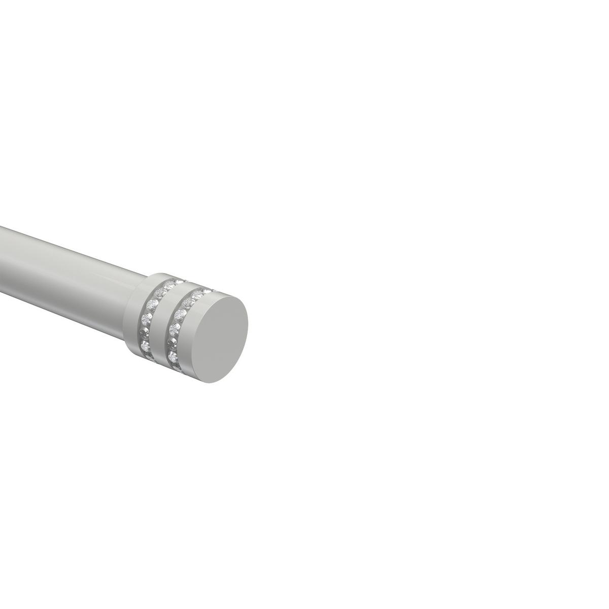 ENDSTÜCKE FÜR GARDINENSTANGEN 20 mm Ø, Estana Weiß, Packung 2 Stück - Weiß, Metall (2.6/2.8/2.8cm) - INTERDECO