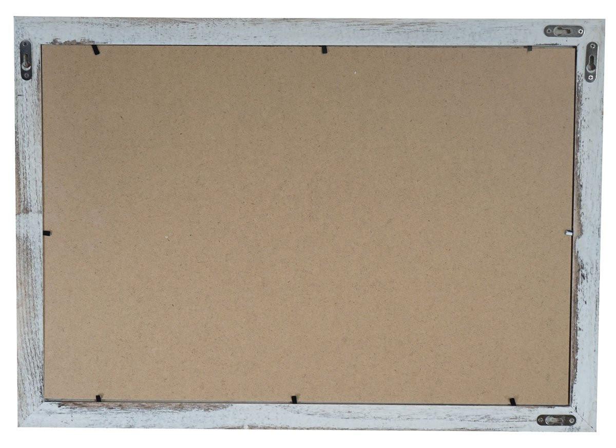 BILDERRAHMEN SHABBY-LOOK rechteckig Kiefer Weiß Dekor - Weiß, Holz (66/46cm) - MCW