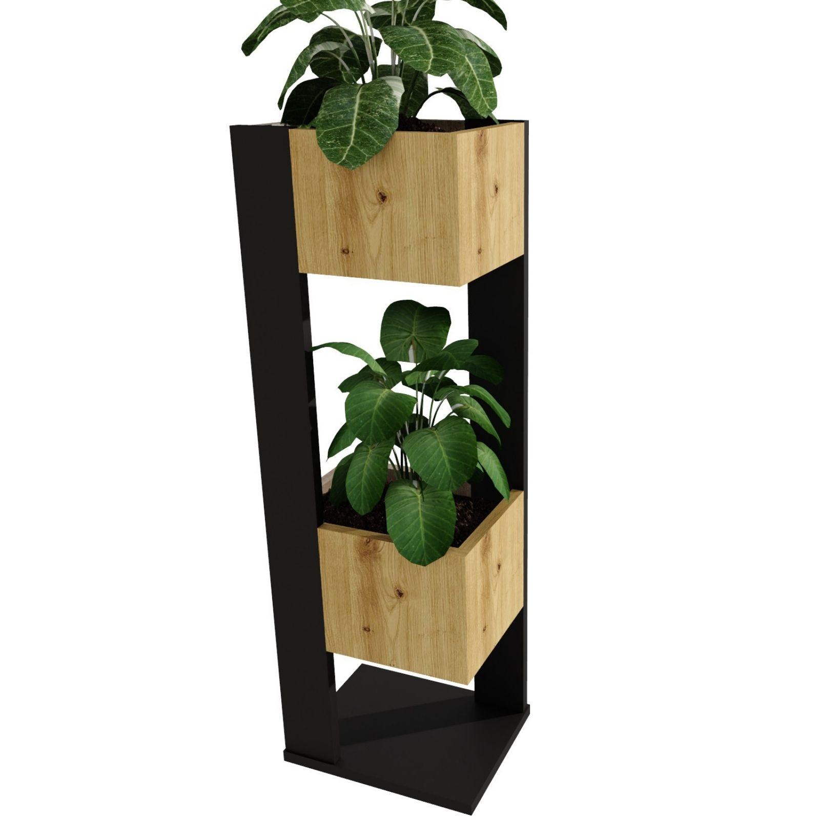 BLUMENSTÄNDER Duo - Eiche Artisan, Holzwerkstoff (23/98/29cm) - RAUMHIRSCH FURNITURE