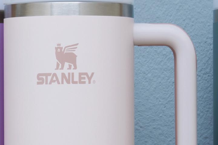 Thermobecher Edelstahl Creme mit Hänkel