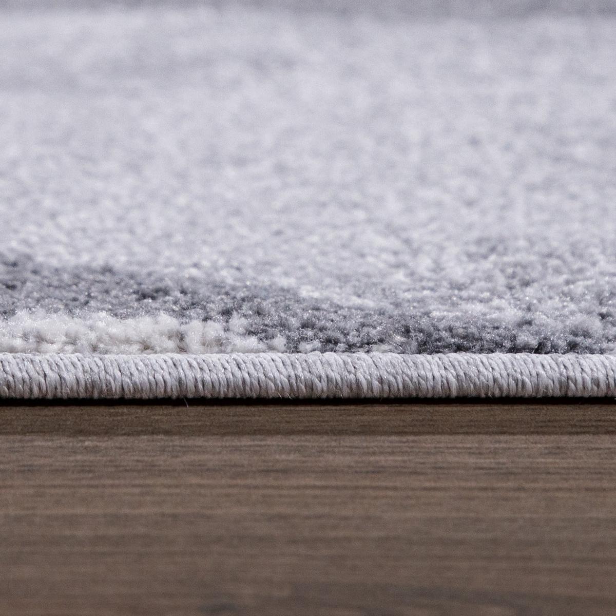 KURZFLORTEPPICH, geometrisch, aus Polypropylen, Florhöhe 9 mm, Grau, 160 x 220 cm - Grau, Textil (220/160cm) - KADIMA DESIGN