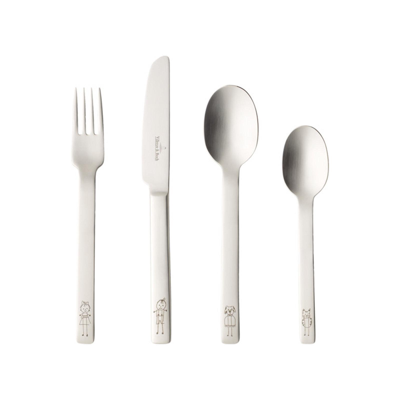 KINDERBESTECK One silber 4-tlg. - Silberfarben, Metall - Villeroy & Boch