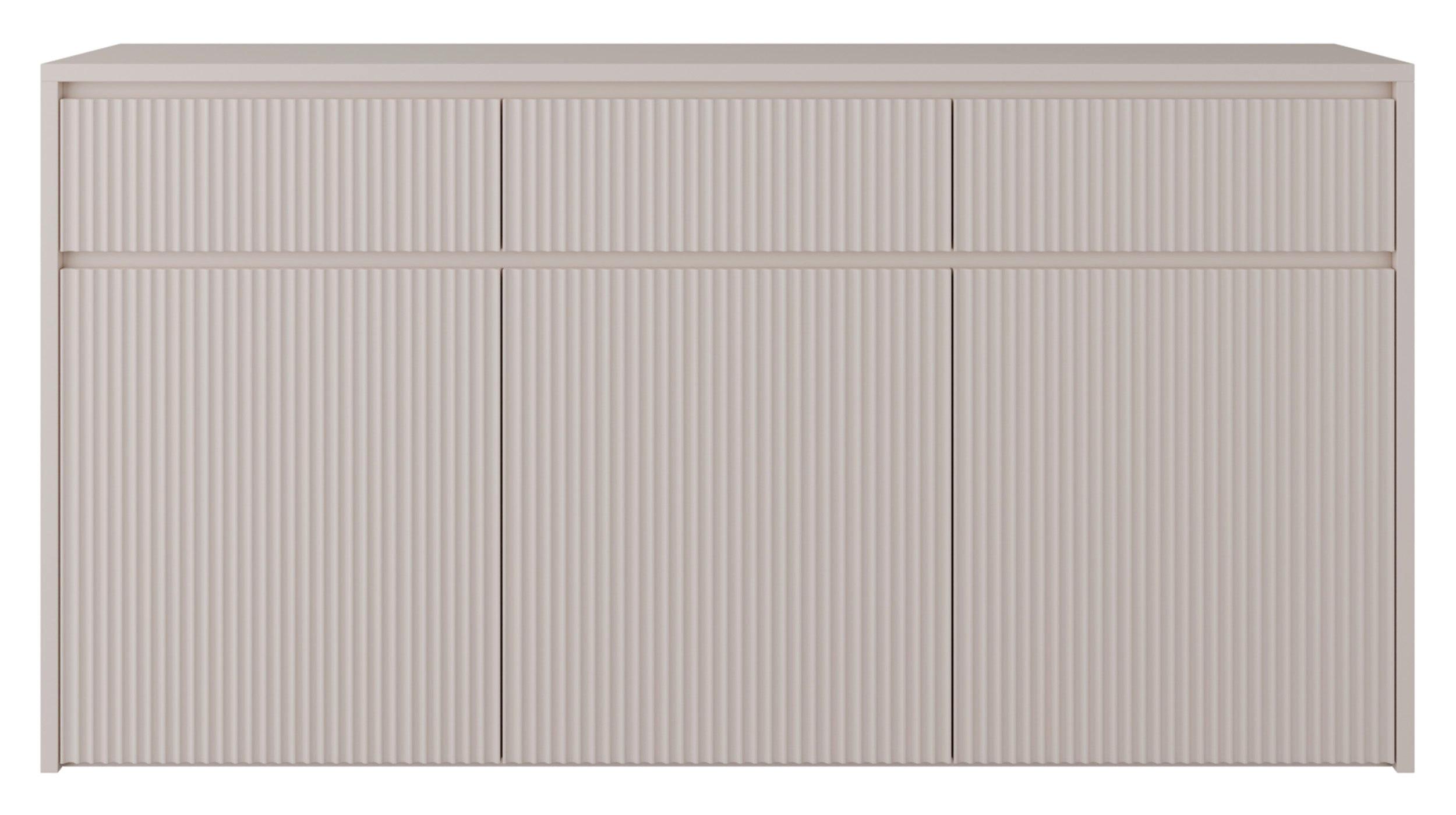 SIDEBOARD Vemmi Kaschmir 155 cm - Taupe, Holzwerkstoff (155/80/36cm) - Selsey