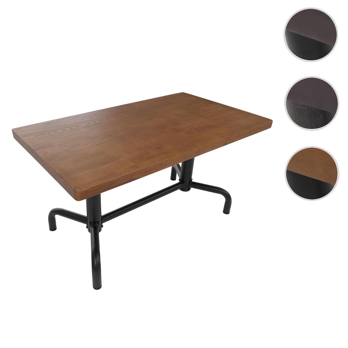 ESSZIMMERTISCH eckig Beige, Schwarz - Beige/Schwarz, Holz (80/140/74cm) - MCW
