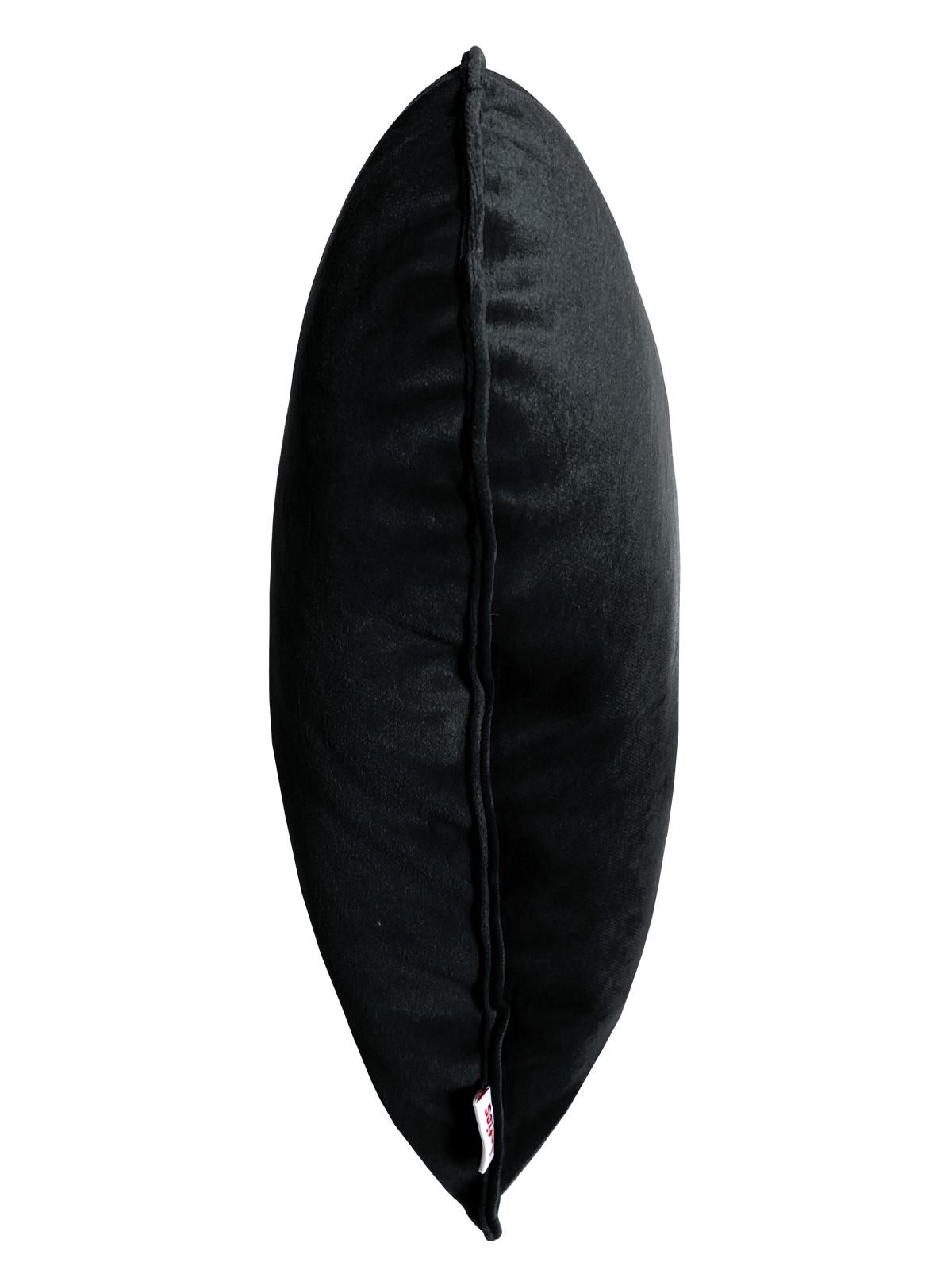 HERZKISSEN Samt&Sonders schwarz 35x32 cm - Schwarz, Textil (34/32cm) - beties Heimtextil