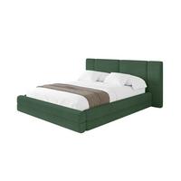 POLSTERBETT mit Bettkasten und Lattenrost, Bett mit Matratze H3/H4 - TEVO 140x200 Grün - Grün, Holzwerkstoff/Textil (140/200cm) - ALTDECOR