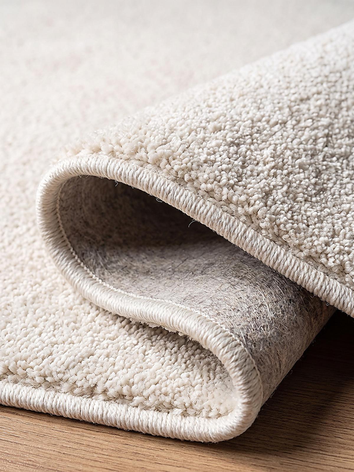 HOCHFLORTEPPICH Uni BORMIDA Polypropylen Creme 120 x 170 cm - Beige, Textil (120/170cm) - KADIMA DESIGN