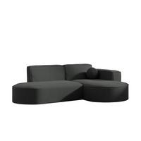 ECKSOFA Sunday Xs - Anthrazit, Holzwerkstoff (236/78/165cm) - Fun Möbel