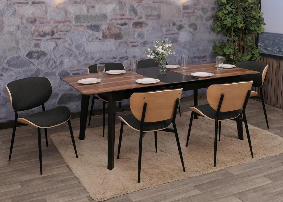 ESSZIMMERSTUHL Beige, Grau - Dunkelgrau/Beige, Textil (51/80/55cm) - MCW