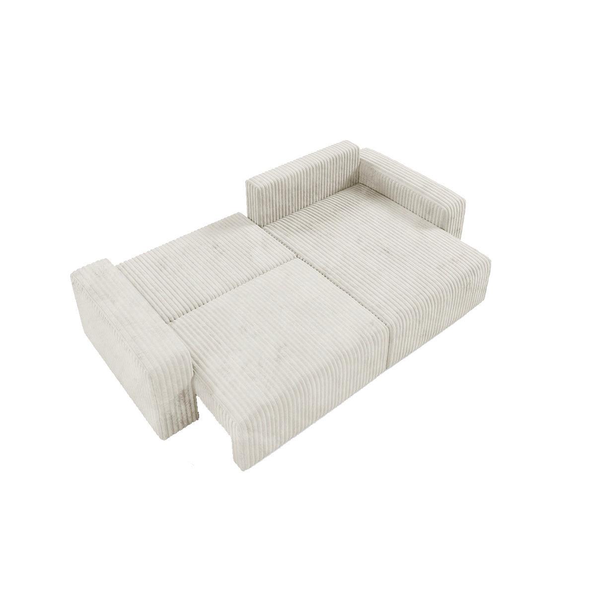 ECKSOFA Angela 3 Sitzplätze Weiß - Weiß, Holz (252/149cm) - Petits-meubles