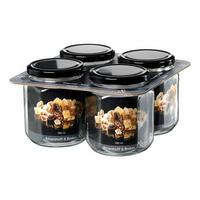 VORRATSGLÄSER-SET Mara transparent 580 ml 4-tlg. - Transparent, Glas (9/11/9cm) - Ritzenhoff Breker