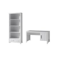 BEIMÖBEL Set Karalynn Jugendzimmer Möbel Set MDF Weiß ERCO10 - Weiß, Holzwerkstoff (137/70/1cm) - 58aufmkessel
