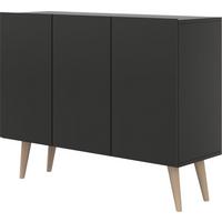SIDEBOARD Ivy 120/95/40 cm in Schwarz - Schwarz, Holzwerkstoff (120/95.5/39.9cm) - WFL GROUP