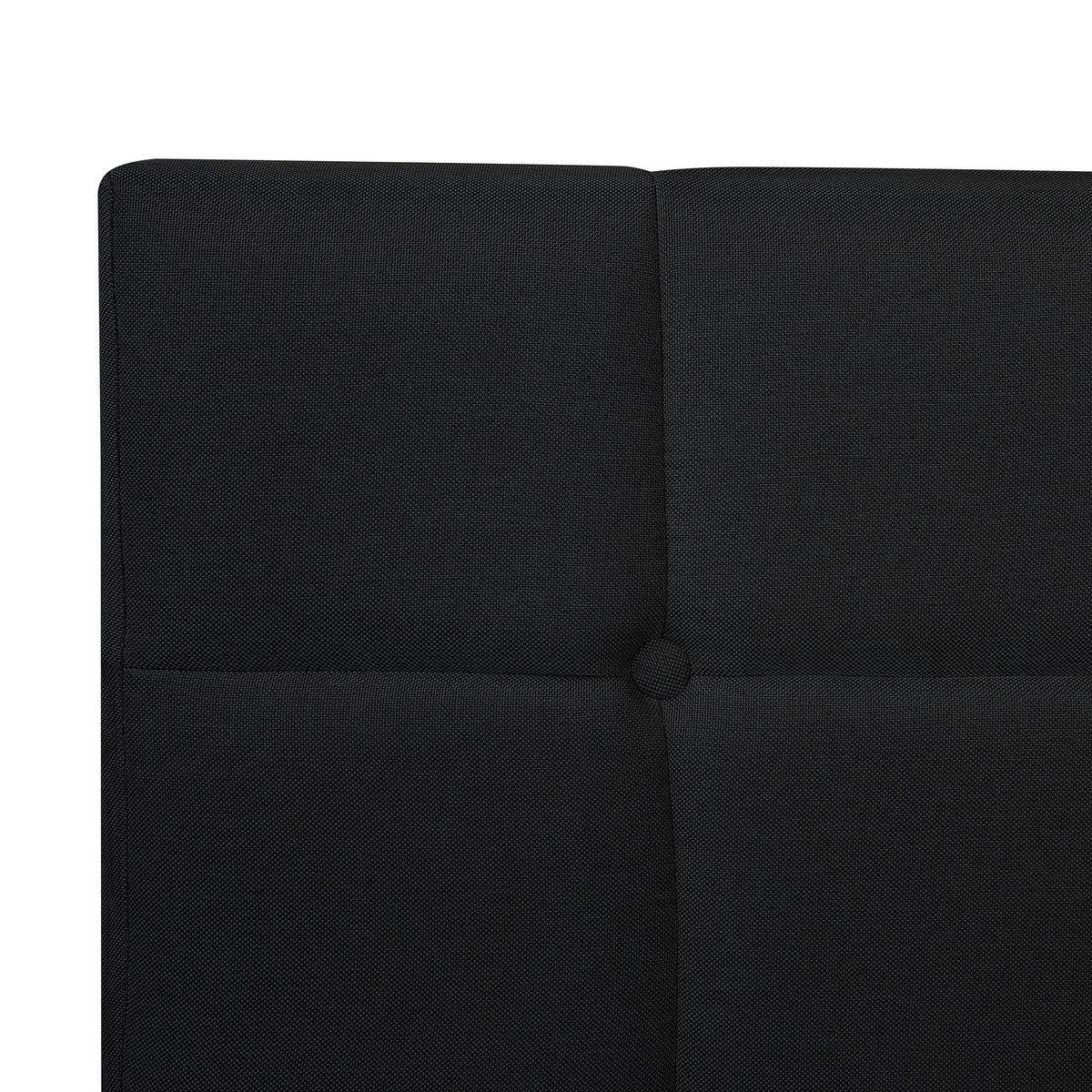 BOXSPRINGBETT 140/200cm Schwarz Admiral - Schwarz, Textil (140/200cm) - Beliani