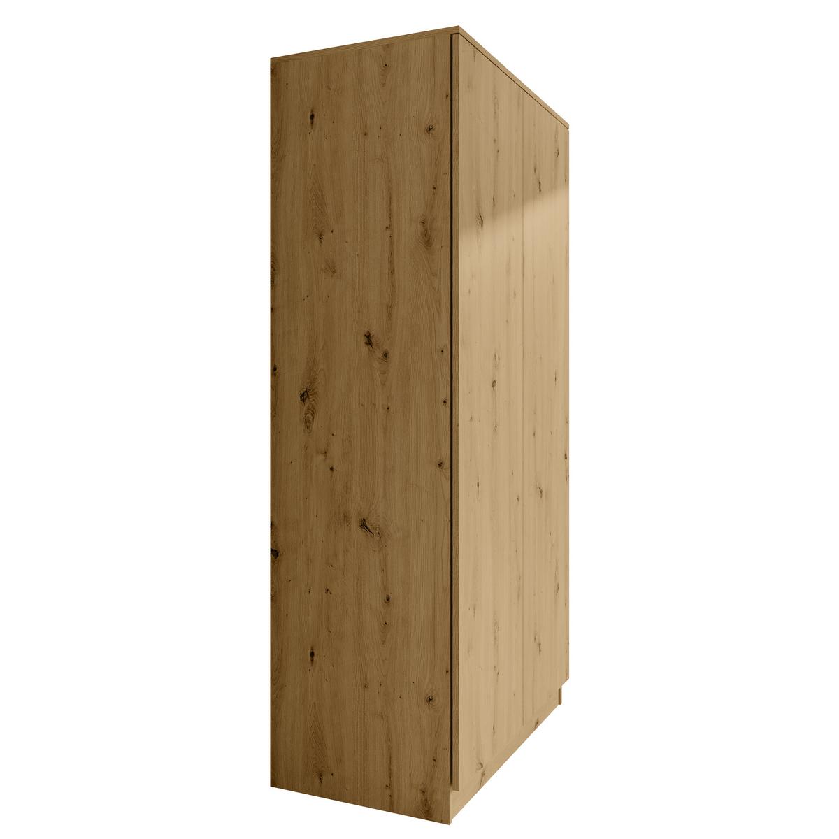 DREHTÜRENSCHRANK Look mit 2 Türen, 90 cm, eiche Artisan - Eiche Artisan, Holzwerkstoff (90/180/50cm) - Beautysofa