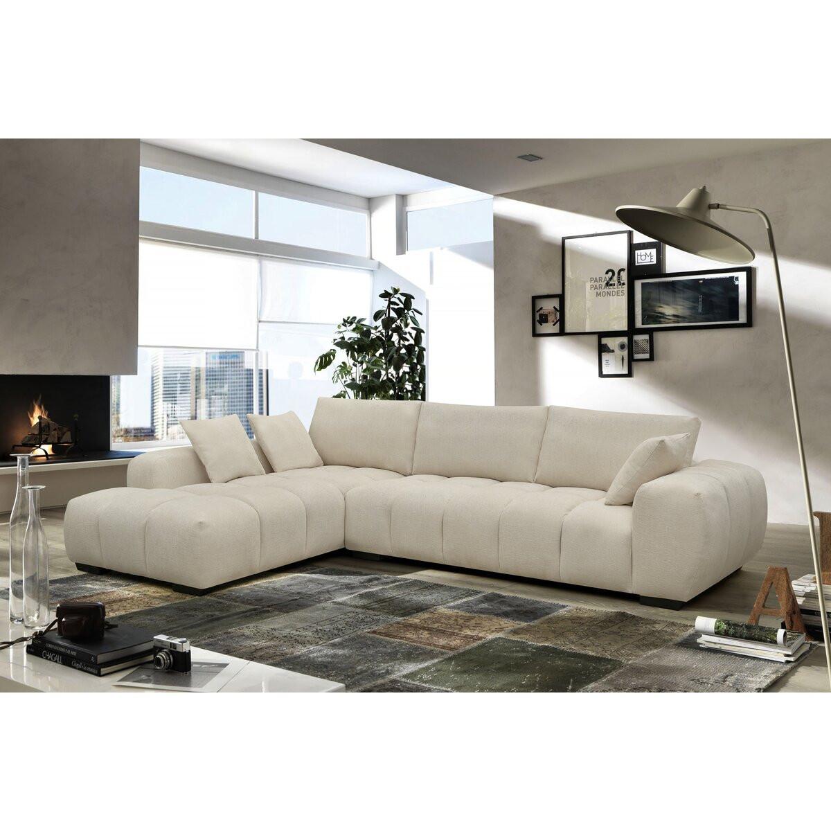 ECKSOFA monceau beige - Beige, Textil (207/307cm) - Habitat Garten