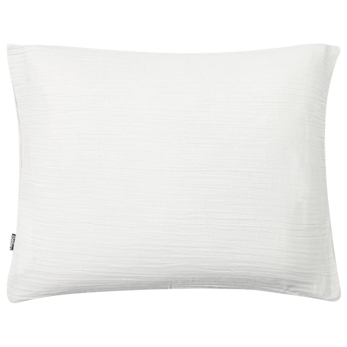 BETTWÄSCHE-SET 200/200 cm Baumwollmusselin Cremeweiß Sumner - Creme, Textil (200/200cm) - Beliani