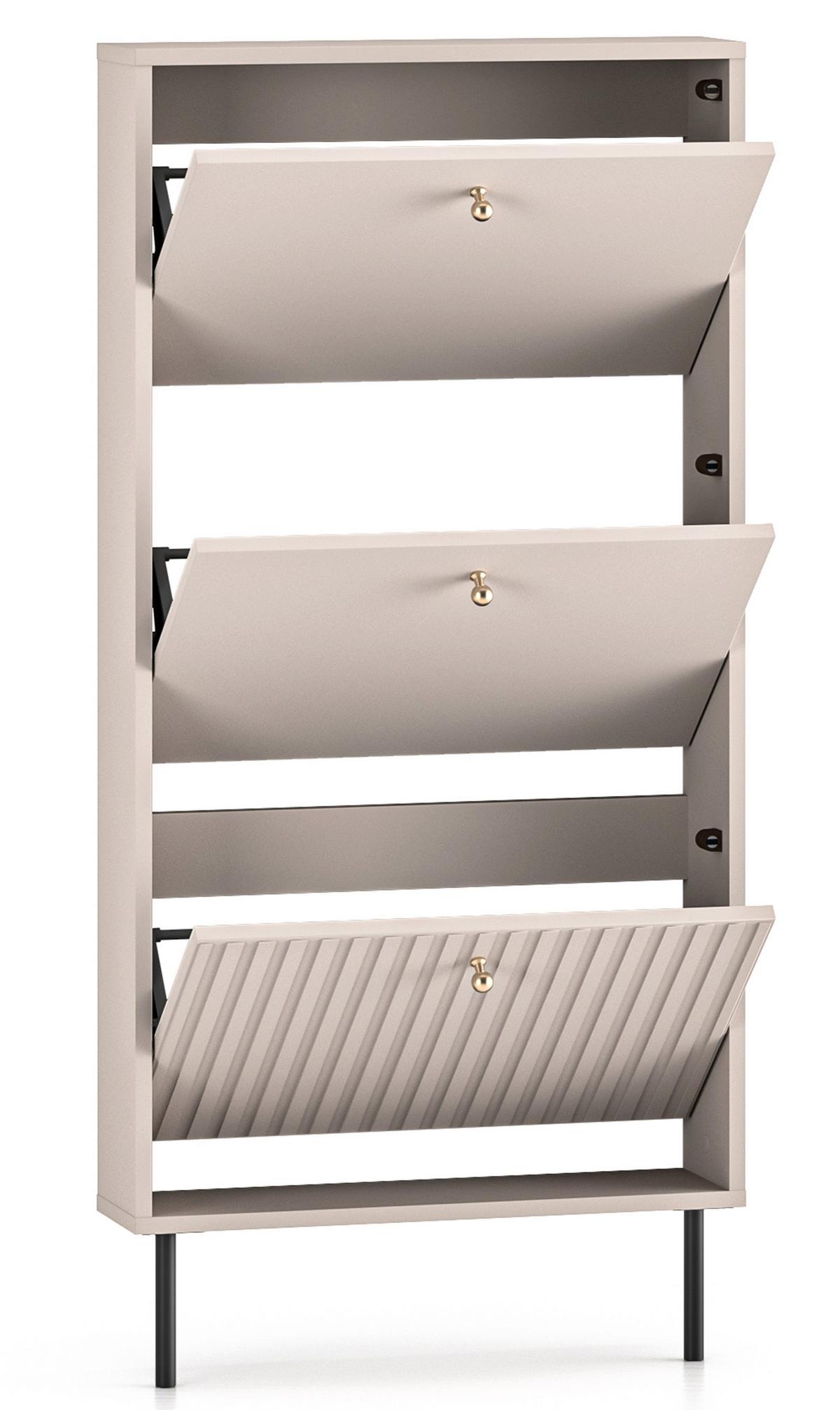 SCHUHKIPPER Caletto 60 cm - Kaschmir/Goldfarben, Holzwerkstoff/Metall (60/125.6/14.7cm) - Selsey