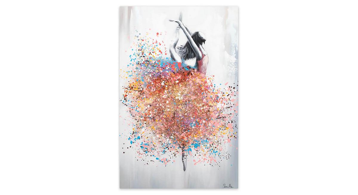 ACRYLBILD HANDGEMALT 60/90 cm - Multicolor/Grau, Holz/Textil (60/90cm) - KUNSTLOFT