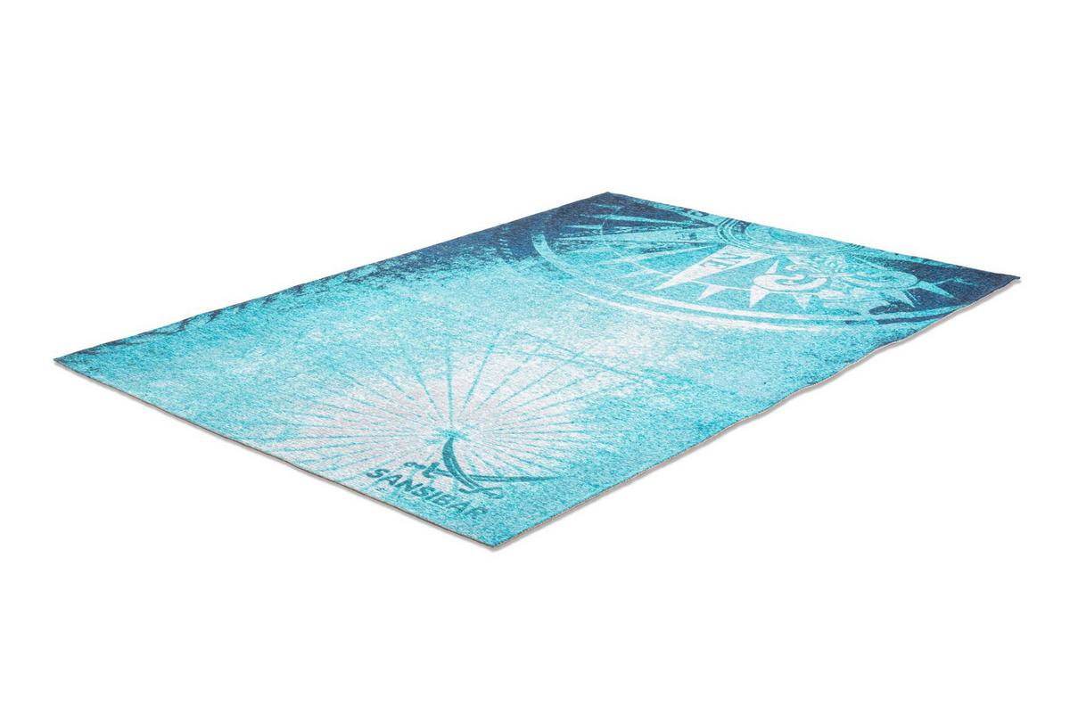 FLACHWEBTEPPICH Keitum 80x160 cm - Blau, Textil (80/80cm) - Sansibar SYLT