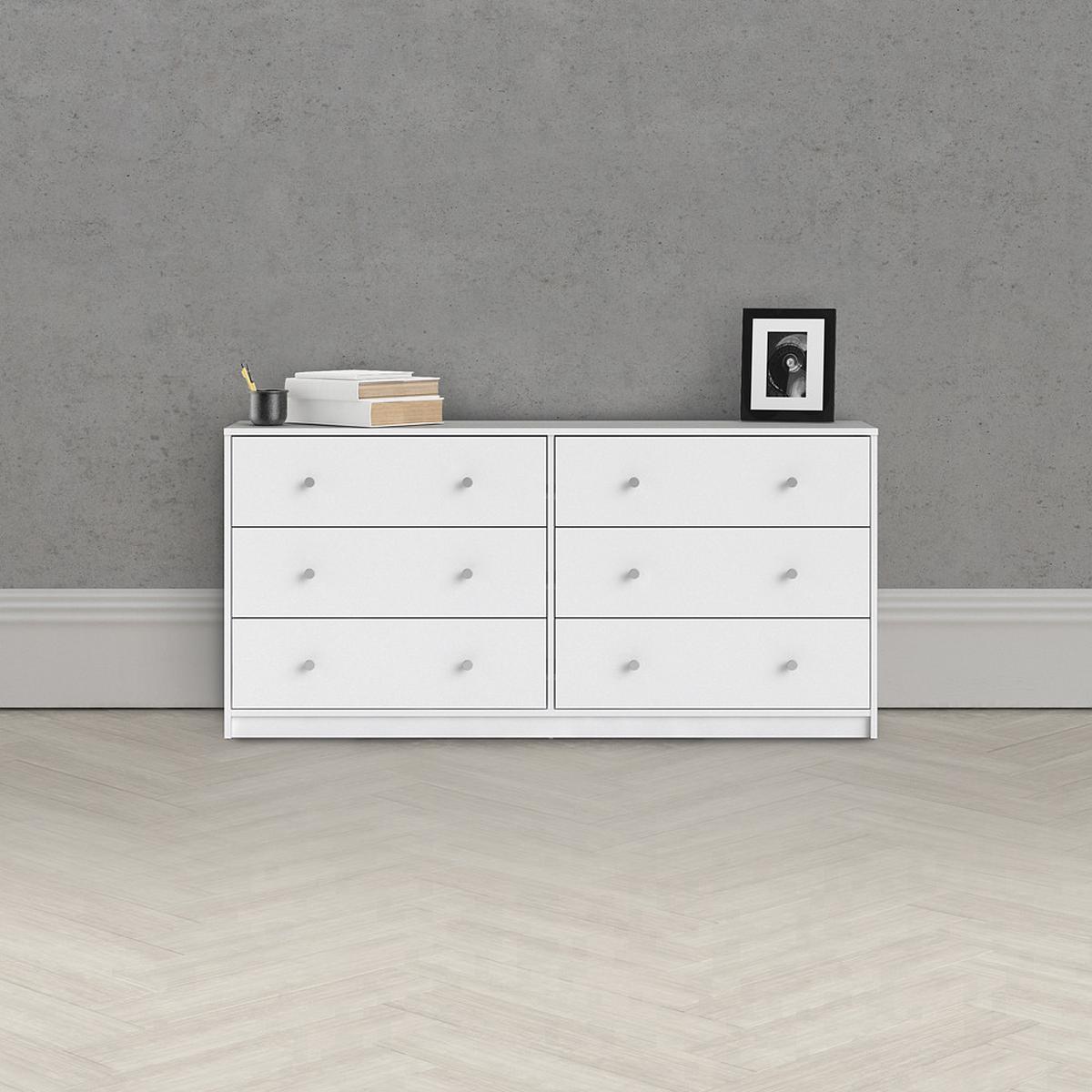 KOMMODE Weiß - Weiß, Holzwerkstoff (143/68/32cm) - ebuy24
