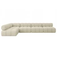 ECKSOFA modulares Sofa Samaro-L3 - 380x190x70 cm Beige Bouclé - Beige, Holzwerkstoff/Textil (380/190cm) - ALTDECOR