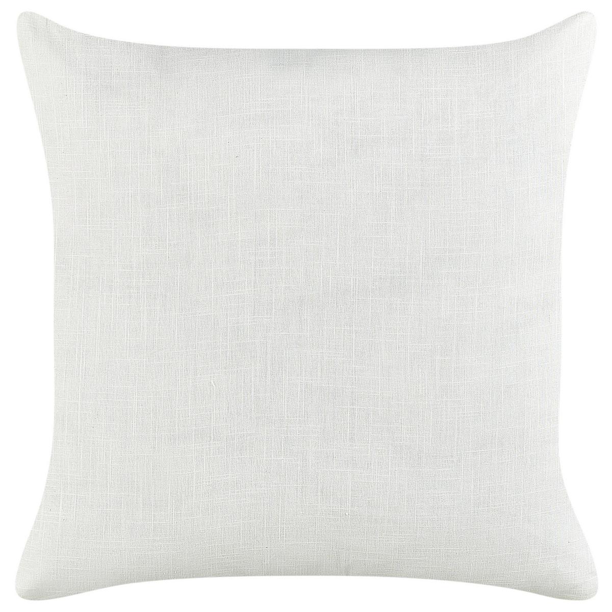 DEKOKISSEN 2er-Set Cremeweiß 50/50 cm Milas - Beige/Weiß, Textil (50/50cm) - Beliani
