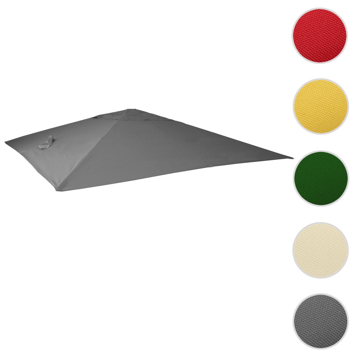 ERSATZ-BEZUG FÜR SCHIRM Anthrazit - Anthrazit, Textil (295/295cm) - MCW