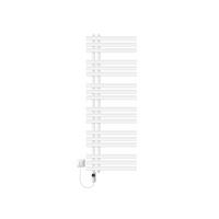 BADHEIZKÖRPER elektrisch Iron EM 500x1400 mm Weiß mit Heizstab 1200W Digital - Weiß, Metall (50/140/4cm) - LuxeBath