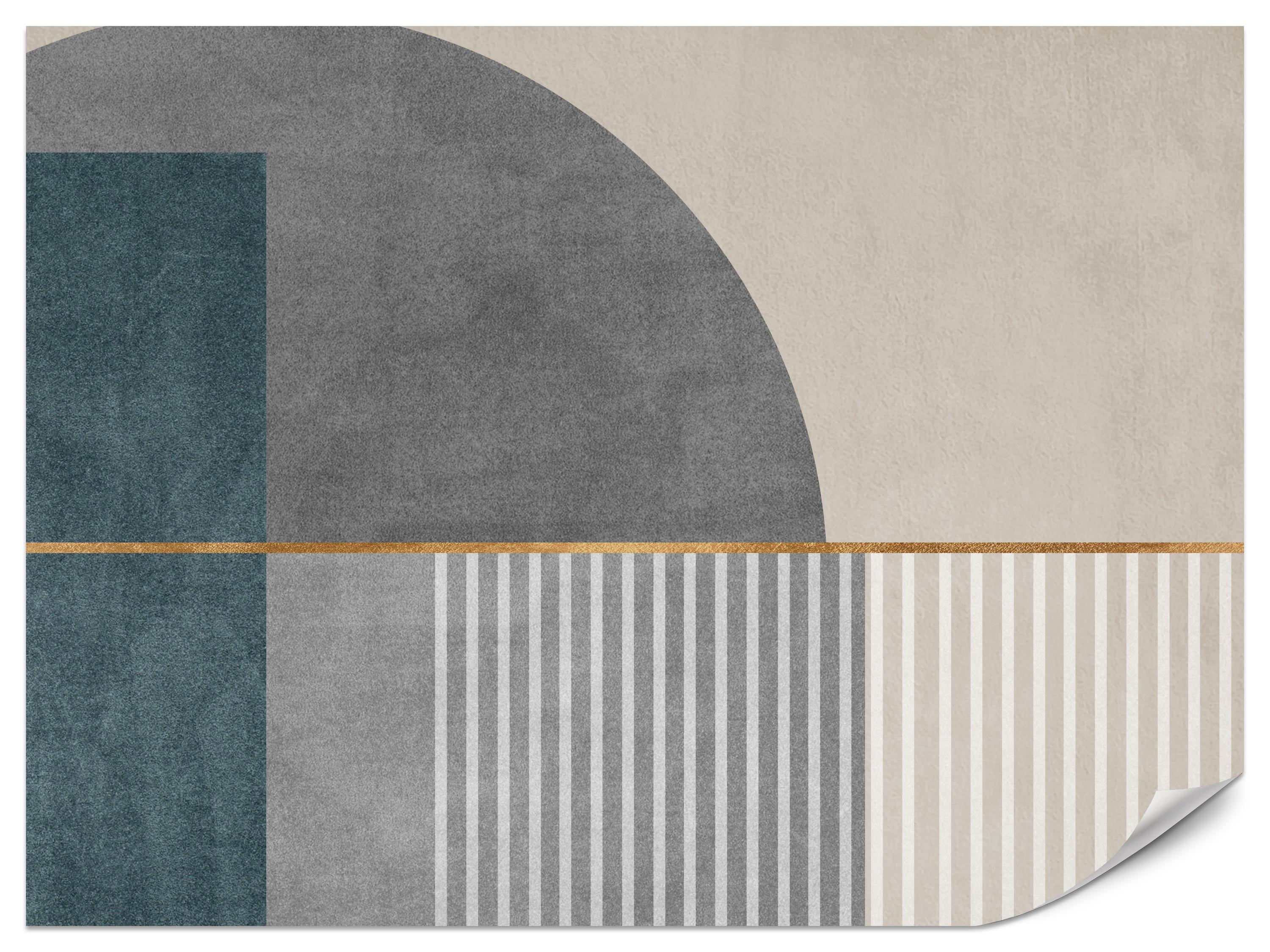 FOTOTAPETE für Wohnzimmer Formen Modernes Geometrisches Muster 500x350 - Beige/Braun, Papier (500/350cm) - Muralo