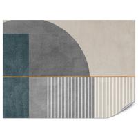 FOTOTAPETE für Wohnzimmer Formen Modernes Geometrisches Muster 500x350 - Beige/Braun, Papier (500/350cm) - Muralo