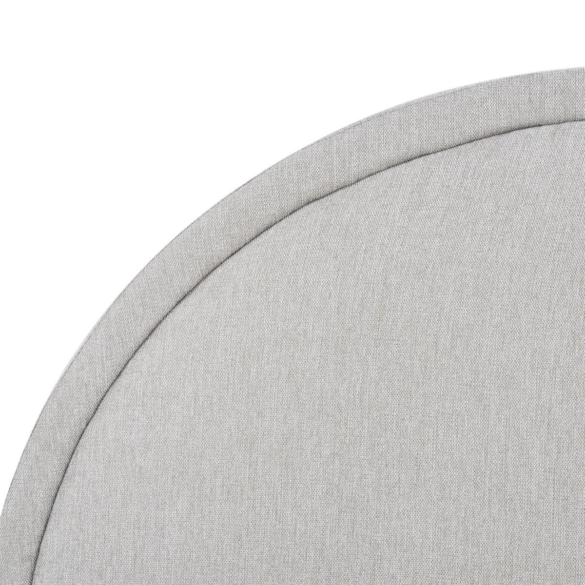 BETT mit Lattenrost 160x200 cm Grau Margut - Hellgrau, Textil (160/200cm) - Beliani