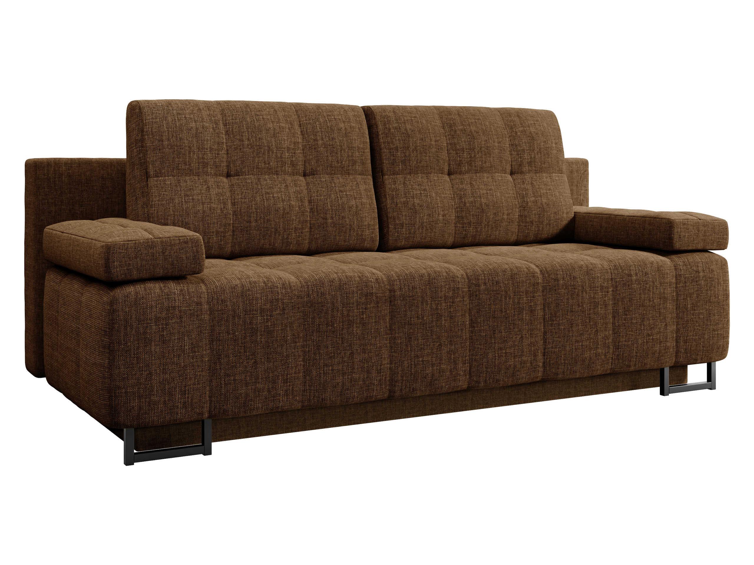 SCHLAFSOFA Morena D - Schwarz/Braun, Holz/Textil (200/90/90cm) - MIRJAN24