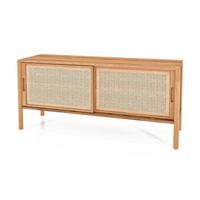TV-SCHRANK INA Kernbuche - Ecru, Holz (142/64/46cm) - byoak