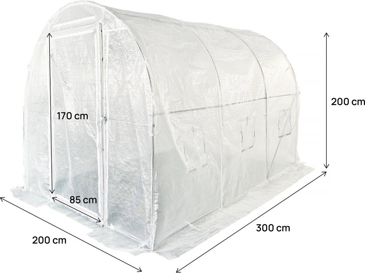 ZUBEBÖHR FÜR GEWÄCHSHÄUSER mimosa weiss - Weiß, Kunststoff (85/170/85cm) - Habitat Garten