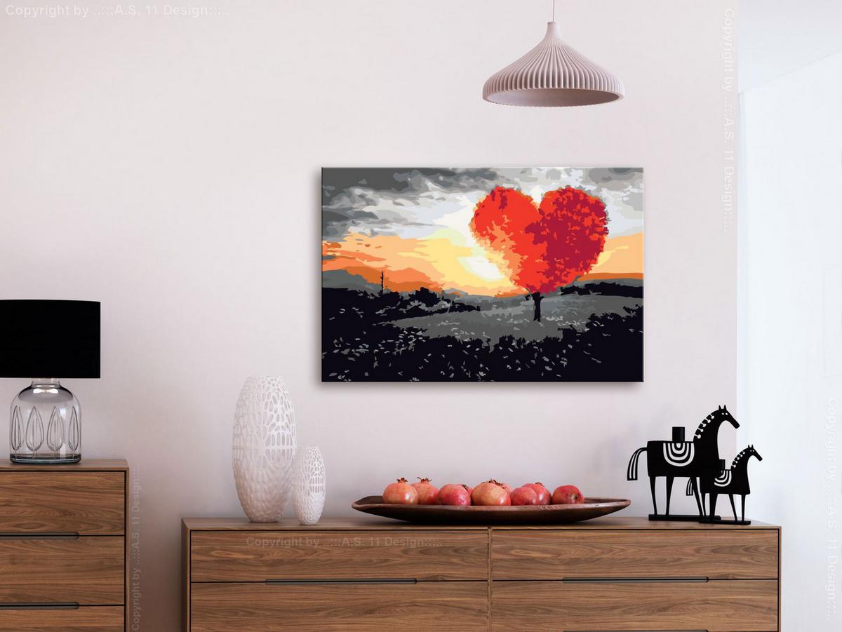 MALEN NACH ZAHLEN 50/40 cm - Multicolor, Textil (1.4/40cm) - KUNSTLOFT