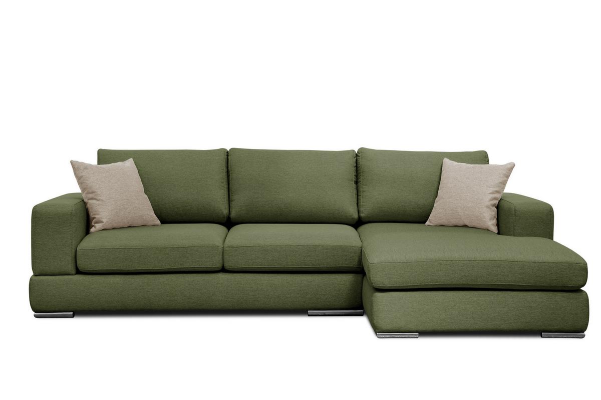 ECKSOFA OTTO 4-Sitzer, grün - Grün, Holzwerkstoff/Textil (279/159cm) - Wozimo