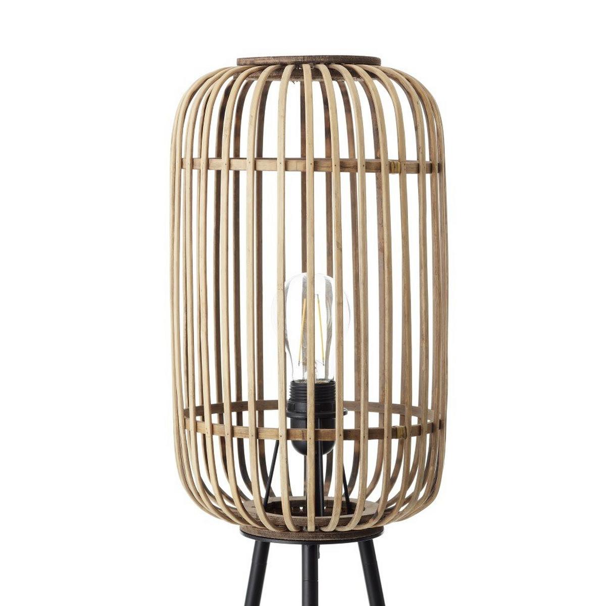 STANDLEUCHTE Woodrow 93776/20 - Hellbraun, Metall (45/45/130cm) - Brilliant
