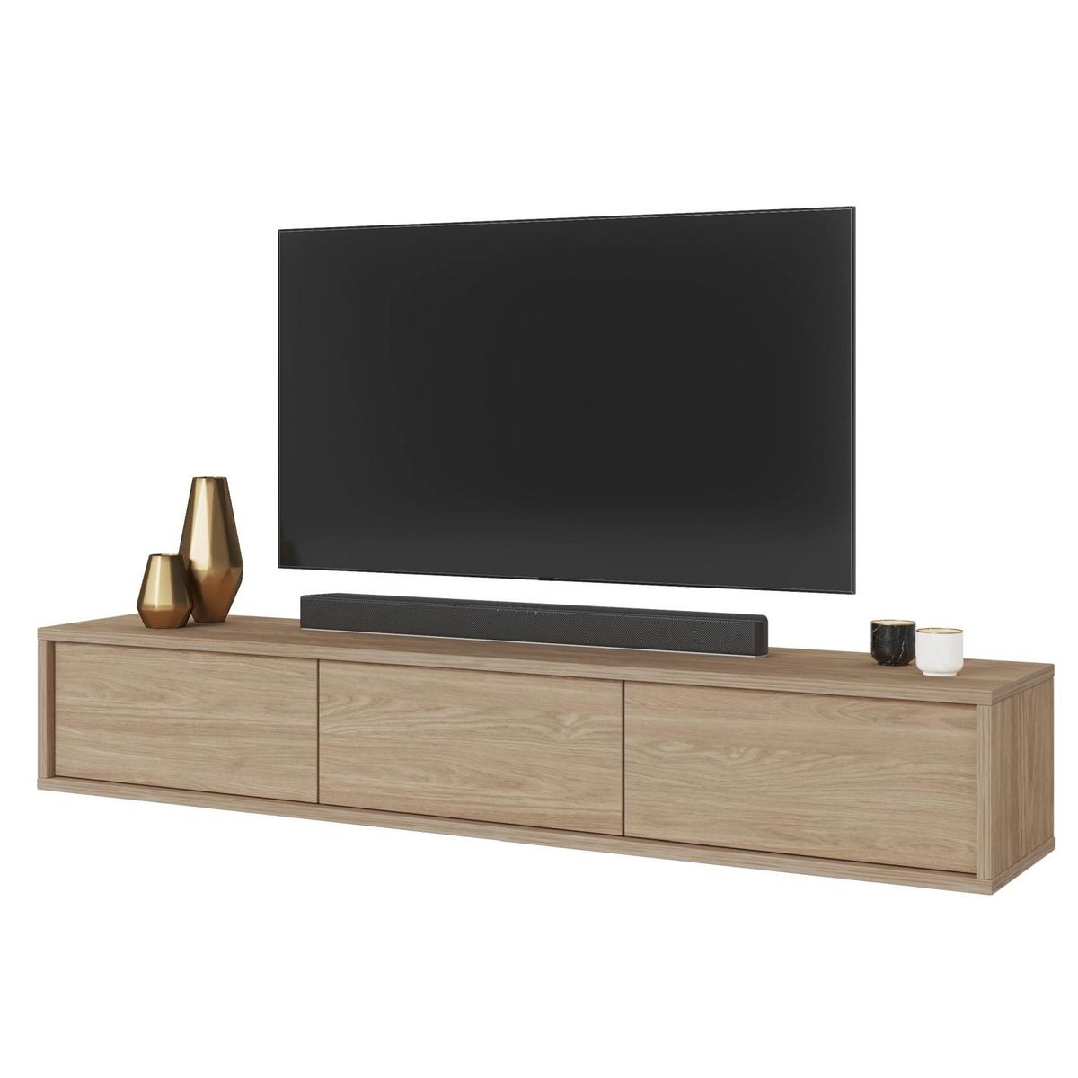 TV-LOWBOARD Moddern Eiche 180 cm - Beige, Holzwerkstoff (180/32/36cm) - Selsey