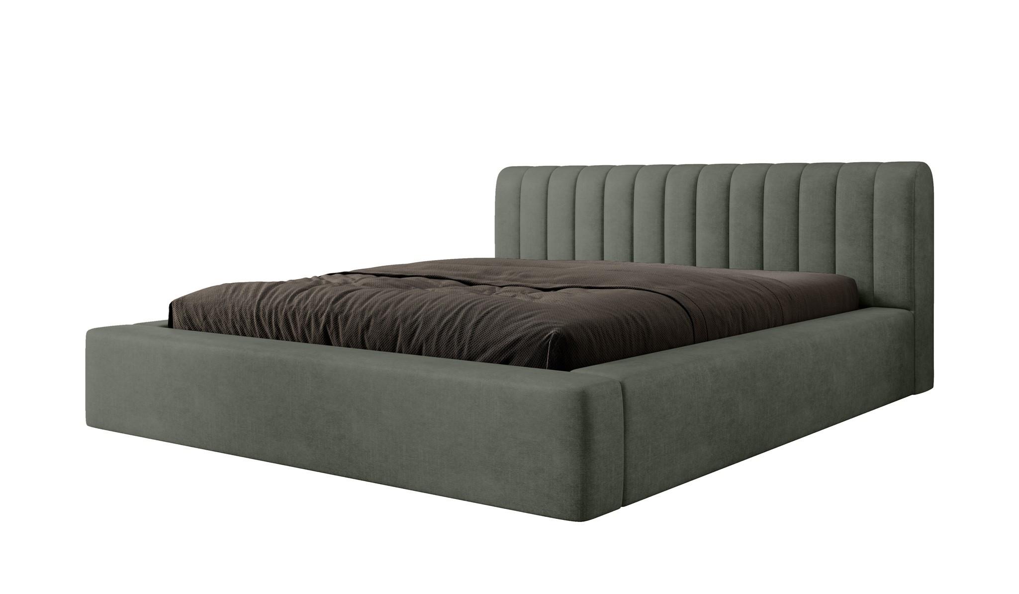 POLSTERBETT Peoria In Macau - Grün, Holzwerkstoff/Textil (140/200cm) - Fun Möbel