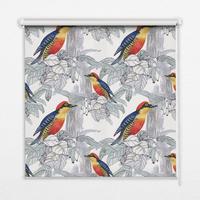 INNENROLLO - Fensterrollo - Rollo - 150x140 cm - Farbenfroher Vogel - Rot, Kunststoff (150/140/0.5cm) - TULUP