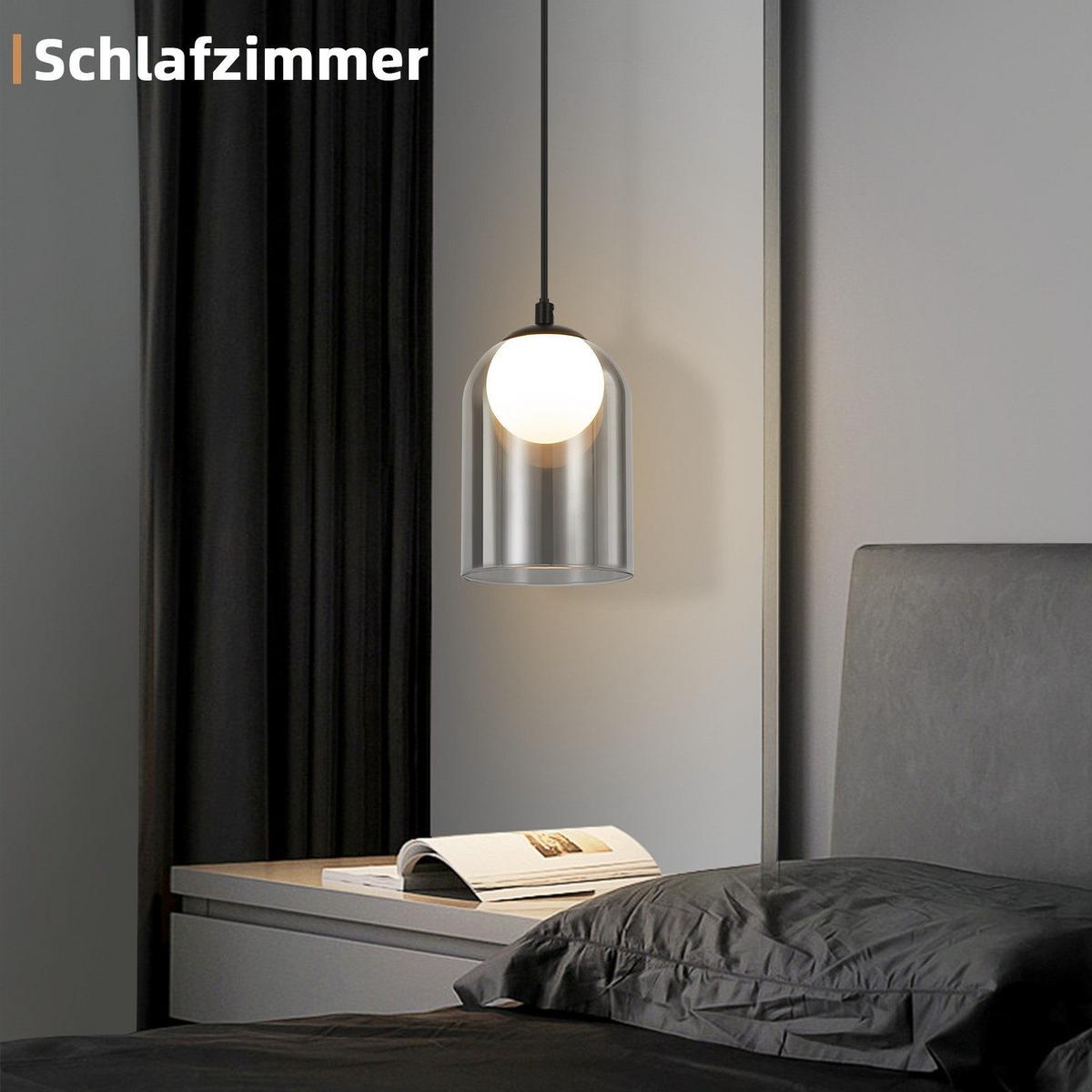 PENDELLEUCHTE Margossian 8/8/145.5 cm - Schwarz, Metall (142/12/12cm) - Nettlife