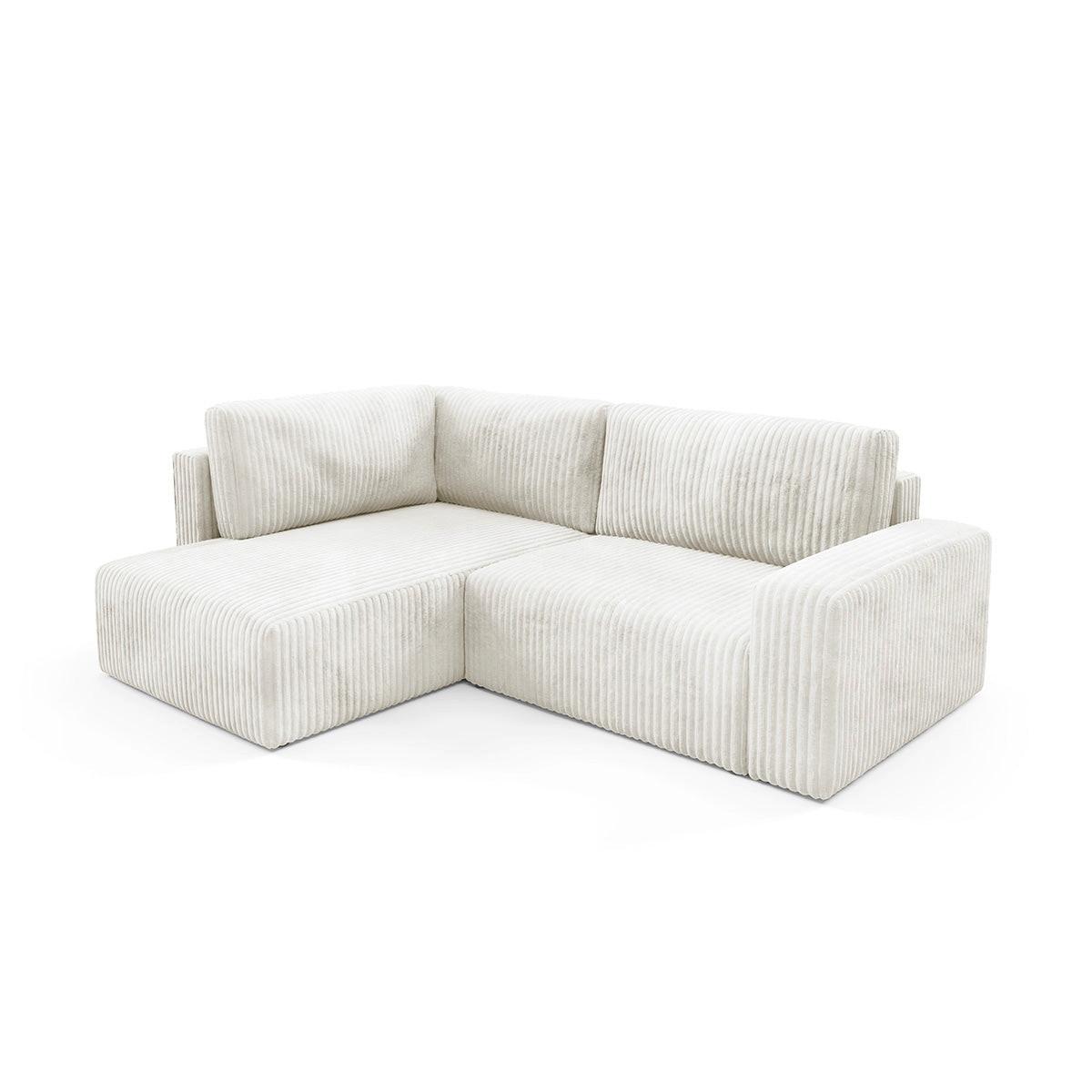 ECKSOFA Angela 4 Sitzplätze Weiß - Weiß, Holz (245/182cm) - Petits-meubles