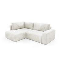 ECKSOFA Angela 4 Sitzplätze Weiß - Weiß, Holz (245/182cm) - Petits-meubles