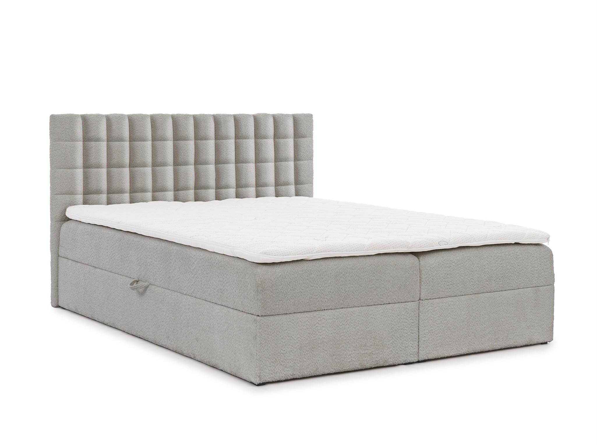 BOXBETT Toribo - Grau, Holzwerkstoff/Textil (160/200cm) - Fun Möbel