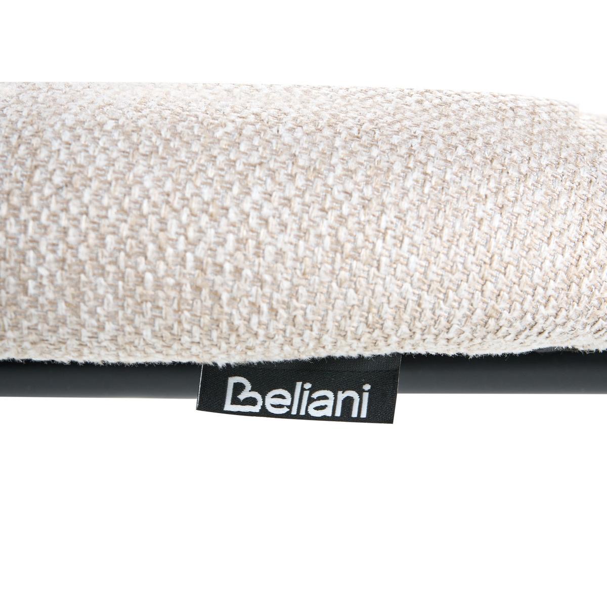 ESSZIMMERSTUHL 4er-Set Stoff Hellbeige Riley - Beige, Textil (48/83/52cm) - Beliani
