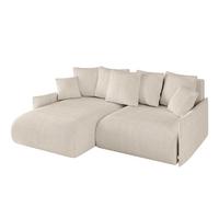 ECKSOFA Ottomane links ONESK-L -v1 216x177x72 Beige Cord - Beige, Holzwerkstoff/Kunststoff (216/177cm) - ALTDECOR